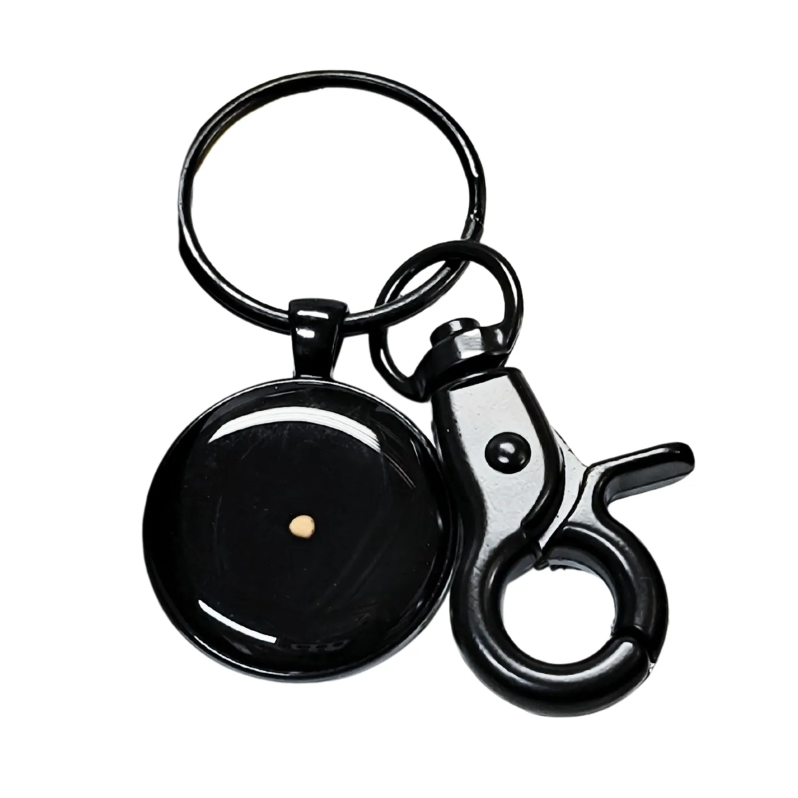 Black Large Mustard Seed Keychain / Bag Charm