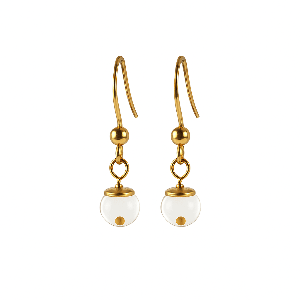 Gold Mustard Seed Earrings