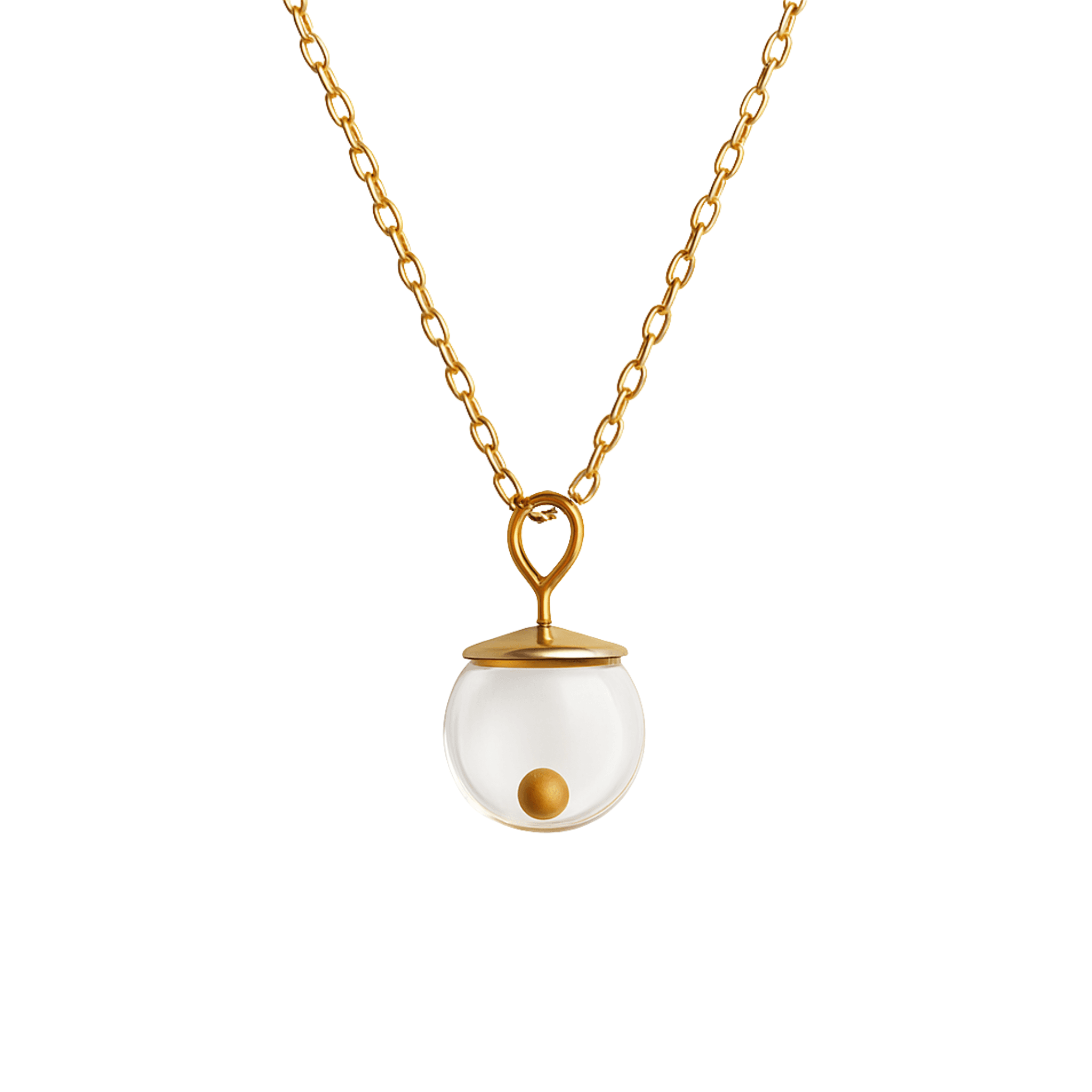 Gold Tiny Mustard Seed Necklace