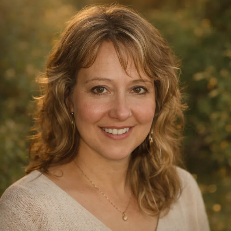Holly, owner and artist of The Mustard Seed Gallery