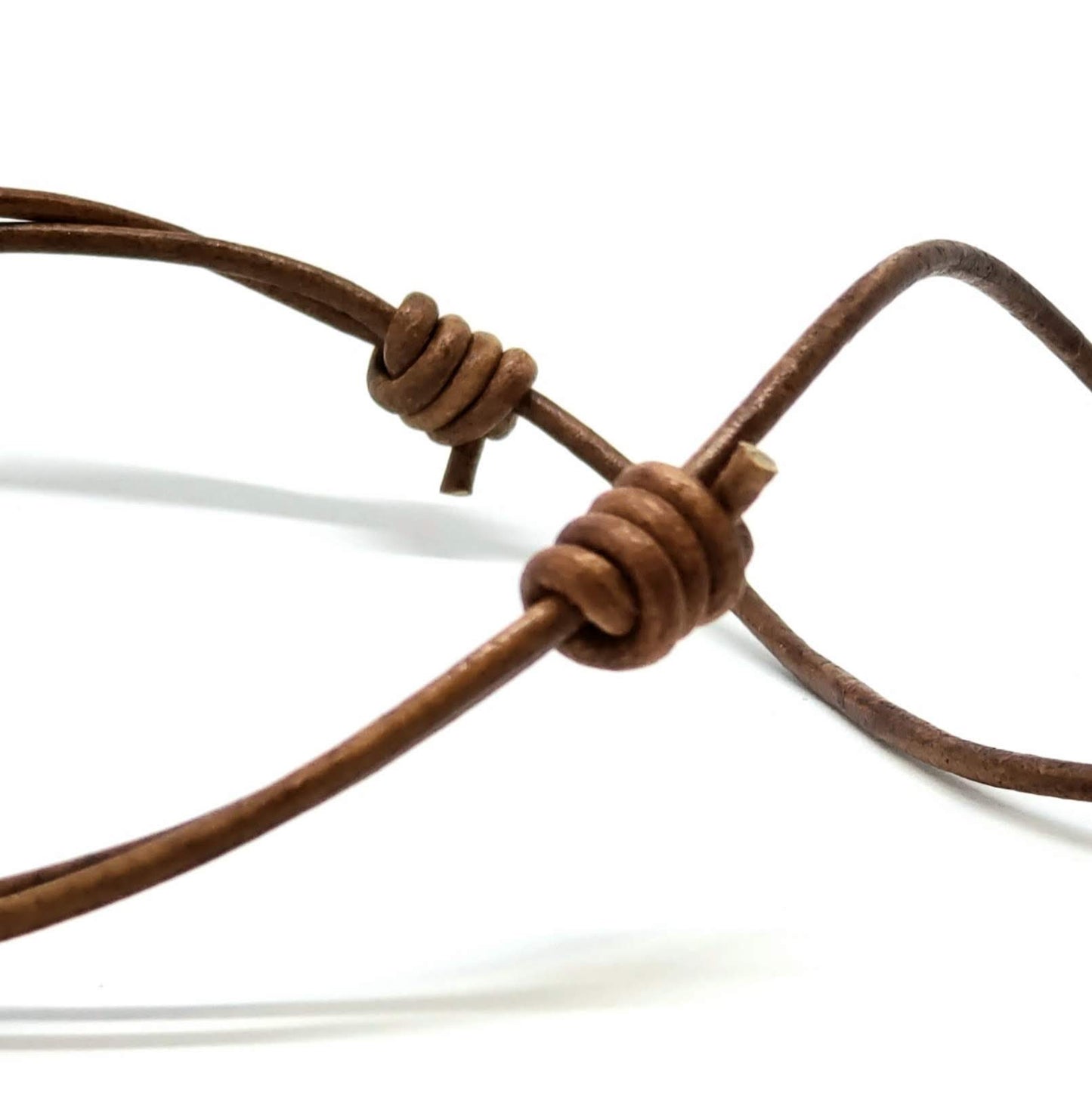 Wholesale ~ Bronze & Leather Mustard Seed Necklace