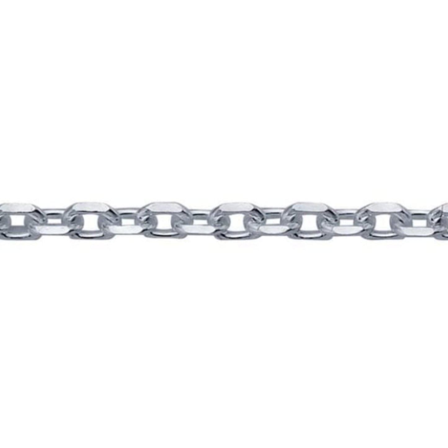Chain ~ Adjustable sterling beveled cable chain, supply, Mustard Seed necklace replacement chain, 1.2mm 925 sterling, slides to maximum 22"